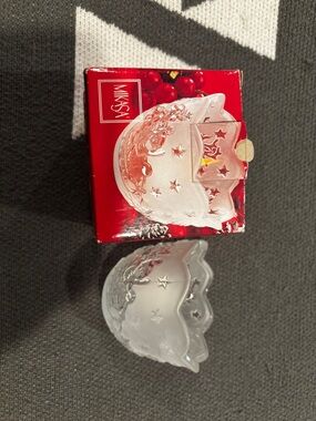 Silent Night Mikasa 3" Votive Candle Holder Holiday Christmas Made in Japan